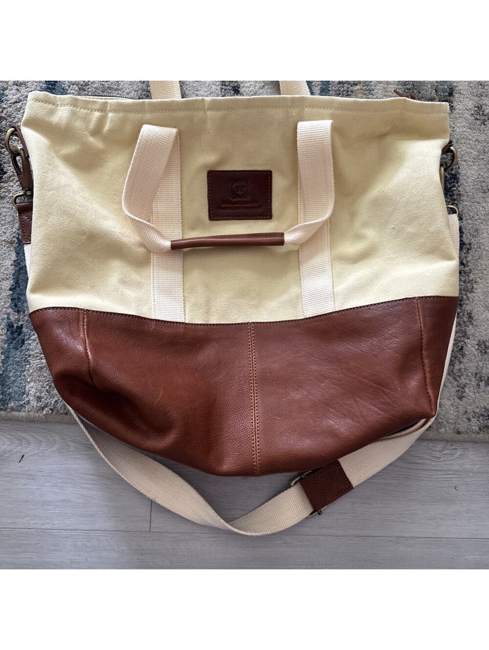 F.h.wadsworth Nicklaus Children’s Health Care Foundation Canvas And Leather Bag